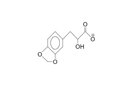 3-(3,4-Methylenedioxy-phenyl)-lactic acid, anion