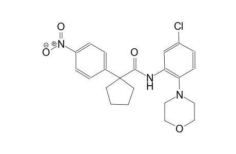 cyclopentanecarboxamide, N-[5-chloro-2-(4-morpholinyl)phenyl]-1-(4-nitrophenyl)-