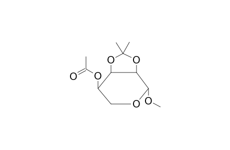 METHYL 4-O-ACETYL-2,3-O-ISOPROPYLIDENE-BETA-D-RIBOPYRANOSIDE