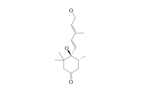 (-)-4(1E,3Z)-(4R,5R)-4-Hydroxy-4-(5-hydroxy-3-methyl-1,3-penta-dienyl)-3,3,5-trimethylcyclohexanone