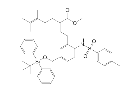 Methyl (2Z)-2-[2-[5-(tert-Butyldiphenylsilyl)oxymethyl-2-(p-toluenesulfonyl)aminophenyl]ethylidene]-5,6-dimethyl-5-heptenoate