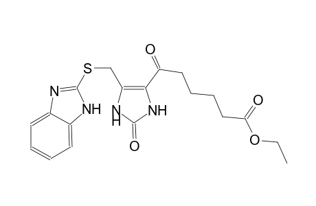 1H-imidazole-4-hexanoic acid, 5-[(1H-benzimidazol-2-ylthio)methyl]-2,3-dihydro-epsilon,2-dioxo-, ethyl ester
