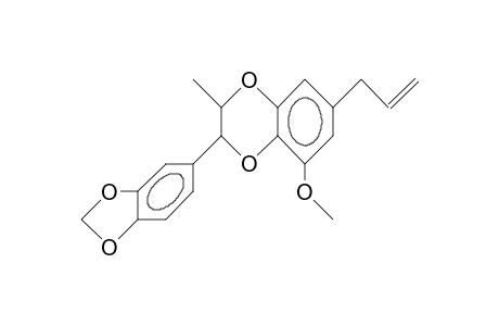 7-Allyl-5-methoxy-2-methyl-3-(3,4-methylenedioxy-phenyl)-1,4-benzodioxan