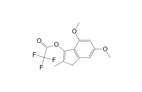 Acetic acid, trifluoro-, 4,6-dimethoxy-2-methyl-1H-inden-3-yl ester