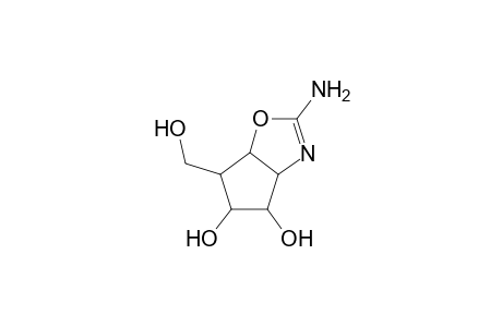 2-Amino-6-(hydroxymethyl)-4,5,6,6a-tetrahydro-3aH-cyclopenta[d][1,3]oxazole-4,5-diol