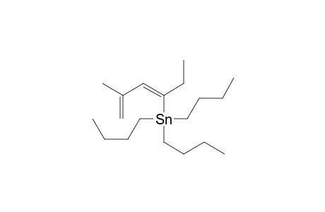 Stannane, tributyl(1-ethyl-3-methyl-1,3-butadienyl)-, (E)-