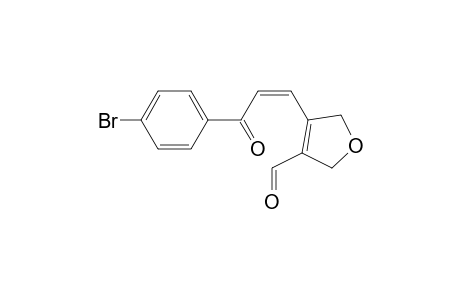 (Z)-4-(3-(4-bromophenyl)-3-oxoprop-1-enyl)-2,5-dihydrofuran-3-carbaldehyde