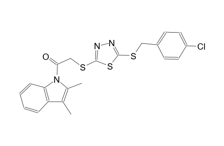 1-[({5-[(4-chlorobenzyl)sulfanyl]-1,3,4-thiadiazol-2-yl}sulfanyl)acetyl]-2,3-dimethyl-1H-indole