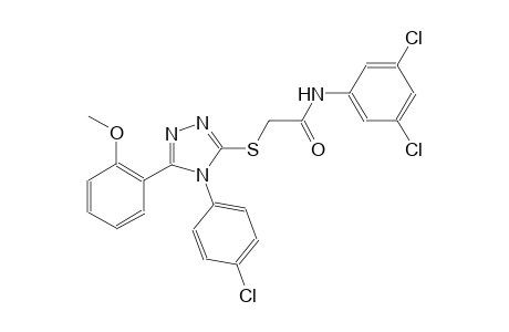2-{[4-(4-chlorophenyl)-5-(2-methoxyphenyl)-4H-1,2,4-triazol-3-yl]sulfanyl}-N-(3,5-dichlorophenyl)acetamide