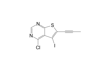 4-Chloro-5-iodo-6-(prop-1-ynyl)thieno[2,3-d]pyrimidine