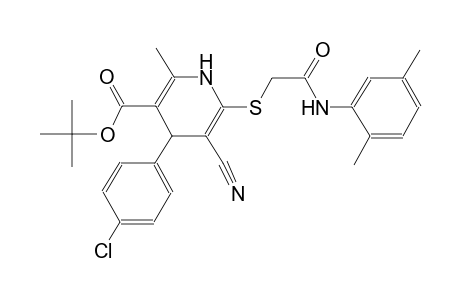 3-pyridinecarboxylic acid, 4-(4-chlorophenyl)-5-cyano-6-[[2-[(2,5-dimethylphenyl)amino]-2-oxoethyl]thio]-1,4-dihydro-2-methyl-, 1,1-dimethylethyl