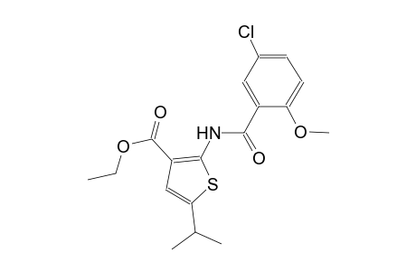 ethyl 2-[(5-chloro-2-methoxybenzoyl)amino]-5-isopropyl-3-thiophenecarboxylate