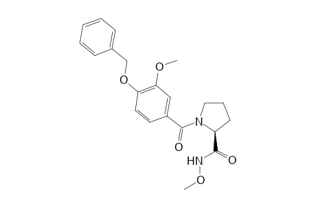 (2S)-1-(4-benzoxy-3-methoxy-benzoyl)-N-methoxy-pyrrolidine-2-carboxamide