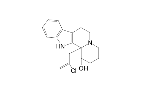 1-Hydroxy-12b-(2'-chloropropen-3'-yl)-1,2,3,4,6,7,12,12b-octahydroindolo[2,3-a]quinolizidine