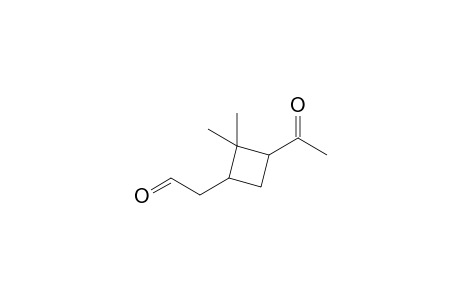 2-(3-acetyl-2,2-dimethyl-cyclobutyl)acetaldehyde