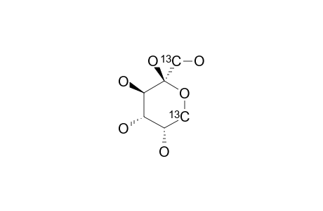 BETA-D-FRUCTOPYRANOSIDE;1,6-13C-LABELED