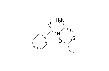 Benzamide, N-(aminocarbonyl)-N-(1-thioxopropoxy)-
