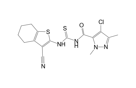 N-[(4-chloro-1,3-dimethyl-1H-pyrazol-5-yl)carbonyl]-N'-(3-cyano-4,5,6,7-tetrahydro-1-benzothien-2-yl)thiourea