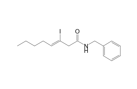 N-benzyl-3-iodo-3-octenamide