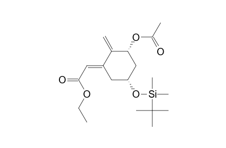 [3R-(1E,3.alpha.,5.alpha.)]-[3-(acetyloxy)-2-methylene-5-[[(1,1-dimethylethyl)dimethylsilyl]oxy]cyclohexykidene]acetic acid ethyl ester