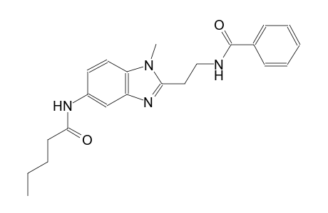 N-{2-[1-methyl-5-(pentanoylamino)-1H-benzimidazol-2-yl]ethyl}benzamide