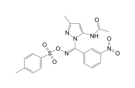5-Acetamido-3-methyl-1-[(3'-nitrophenyl)(p-tosylimino)methyl]-1H-pyrazole
