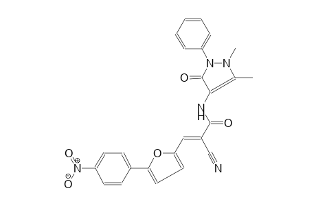 2-propenamide, 2-cyano-N-(2,3-dihydro-1,5-dimethyl-3-oxo-2-phenyl-1H-pyrazol-4-yl)-3-[5-(4-nitrophenyl)-2-furanyl]-, (2E)-