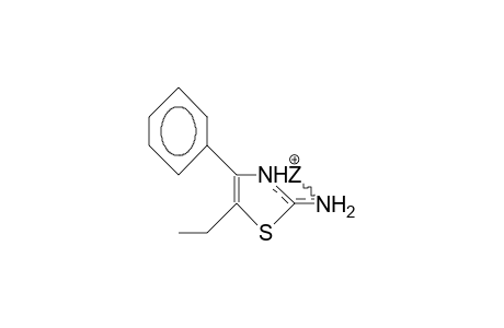 2-Amino-4-phenyl-5-ethyl-thiazole cation