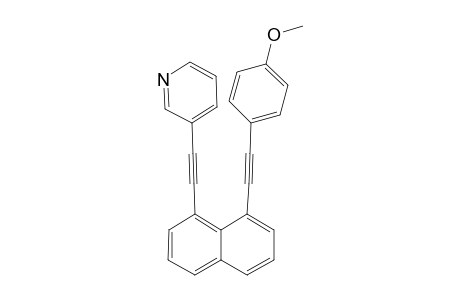 1-(4'-Anisylethynyl)-8-(3'-pyridylethynyl)naphthalene