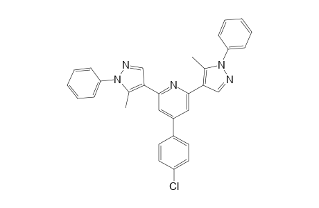 4-(4-Chlorophenyl)-2,6-bis(5-methyl-1-phenyl-1H-pyrazol-4-yl)pyridine