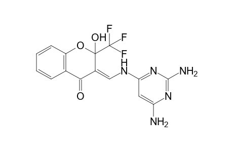 (Z)-3-{[(2,6-Diaminopyrimidin-4-yl)amino]methylene}-2-hydroxy-2-(trifluoromethyl)chroman-4-one