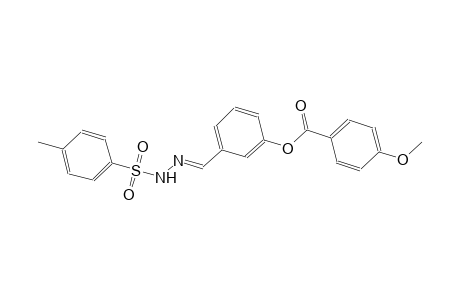 3-((E)-{2-[(4-methylphenyl)sulfonyl]hydrazono}methyl)phenyl 4-methoxybenzoate