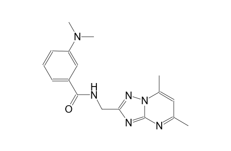 benzamide, 3-(dimethylamino)-N-[(5,7-dimethyl[1,2,4]triazolo[1,5-a]pyrimidin-2-yl)methyl]-