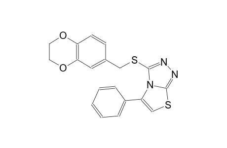 thiazolo[2,3-c][1,2,4]triazole, 3-[[(2,3-dihydro-1,4-benzodioxin-6-yl)methyl]thio]-5-phenyl-