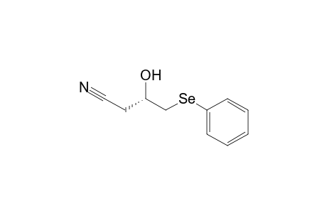 (3S)-3-Hydroxy-4-(phenylseleno)butanenitrile