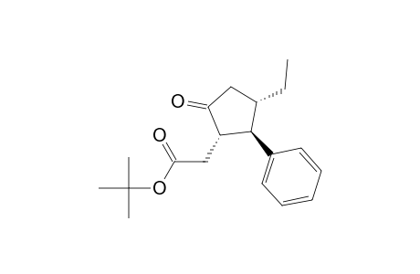 2-[(1S,2R,3S)-3-ethyl-5-keto-2-phenyl-cyclopentyl]acetic acid tert-butyl ester