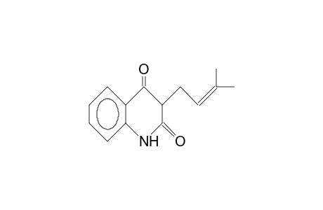3,3-Bis-(3',3'-dimethyl-allyl)-1,2,3,4-tetrahydro-chinolin-2,4-dione