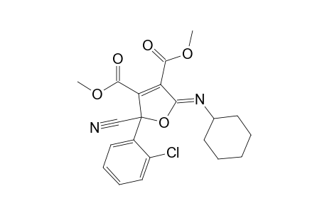 Dimethyl 5-(cyclohexylimino)-2-cyano-2-(2-chlorophenyl)-2,5-dihydro-3,4-furandicarboxylate