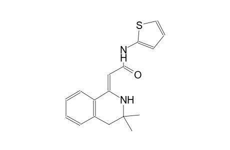 (2Z)-2-(3,3-dimethyl-3,4-dihydro-1(2H)-isoquinolinylidene)-N-(2-thienyl)ethanamide