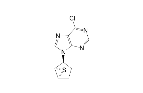 (+-)-6-Chloro-9-[(1RS,2SR,5SR)-6-thiabicyclo[3.1.0]hex-2-yl]purine