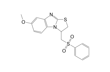 thiazolo[3,2-a]benzimidazole, 2,3-dihydro-7-methoxy-3-[(phenylsulfonyl)methyl]-