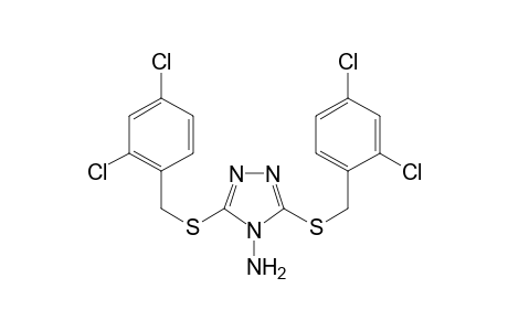 3,5-bis[(2,4-dichlorobenzyl)sulfanyl]-4H-1,2,4-triazol-4-amine