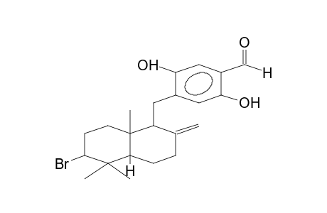 BENZALDEHYDE, 4-[(6-BROMODECAHYDRO-5,5,8a-TRIMETHYL-2-METHYLENE-1-NAPHTALENYL)METHYL]-2,5-DIHYDROXY-