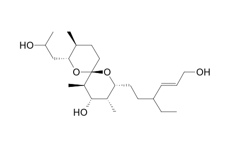 1,7-Dioxaspiro[5.5]undecane-2-ethanol, 8-(3-ethyl-6-hydroxy-4-hexenyl)-10-hydroxy-.alpha.,3,9,11-tetramethyl-, [6S-[6.alpha.[2S*(R*),3S*],8.beta.(3R*,4E),9.beta,.10.beta.,11.alpha.]]-