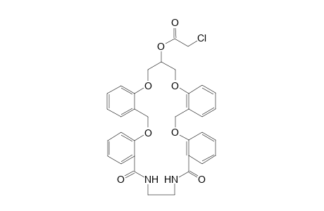 13-(Chloroacetoxy)-6,12,13,20,28,29-hexahydro-14H-tetrabenzo[b,f,n,r]-[1,5,16,20,9,12]-tetraoxadiazatricosin-26,31-(27H,30H)-dione
