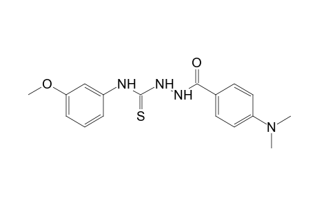 1-[p-(dimethylamino)benzoyl]-4-(m-methoxyphenyl)-3-thiosemicarbazide