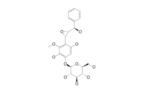 TRIFOCHALCANOLOSIDE-II;2-METHOXY-3,4,6-TRIHYDROXY-ALPHA'-CHALCANOL-ALPHA,BETA-EPOXIDE-4-O-BETA-D-GLUCOPYRANOSIDE
