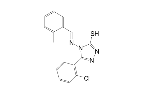 5-(2-chlorophenyl)-4-{[(E)-(2-methylphenyl)methylidene]amino}-4H-1,2,4-triazol-3-yl hydrosulfide