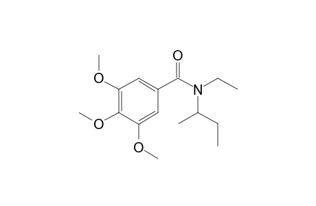 Benzamide, 3,4,5-trimethoxy-N-(2-butyl)-N-ethyl-