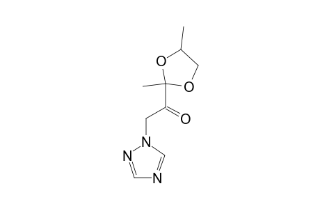 Ethanone, 1-(2,4-dimethyl-1,3-dioxolan-2-yl)-2-(1H-1,2,4-triazol-1-yl)-